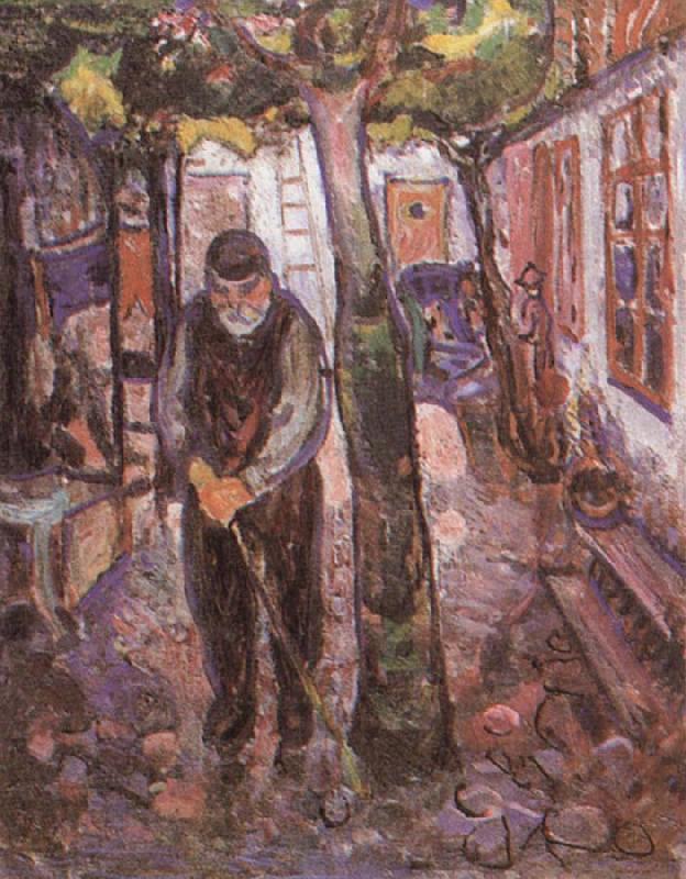 Edvard Munch The Old Man oil painting picture